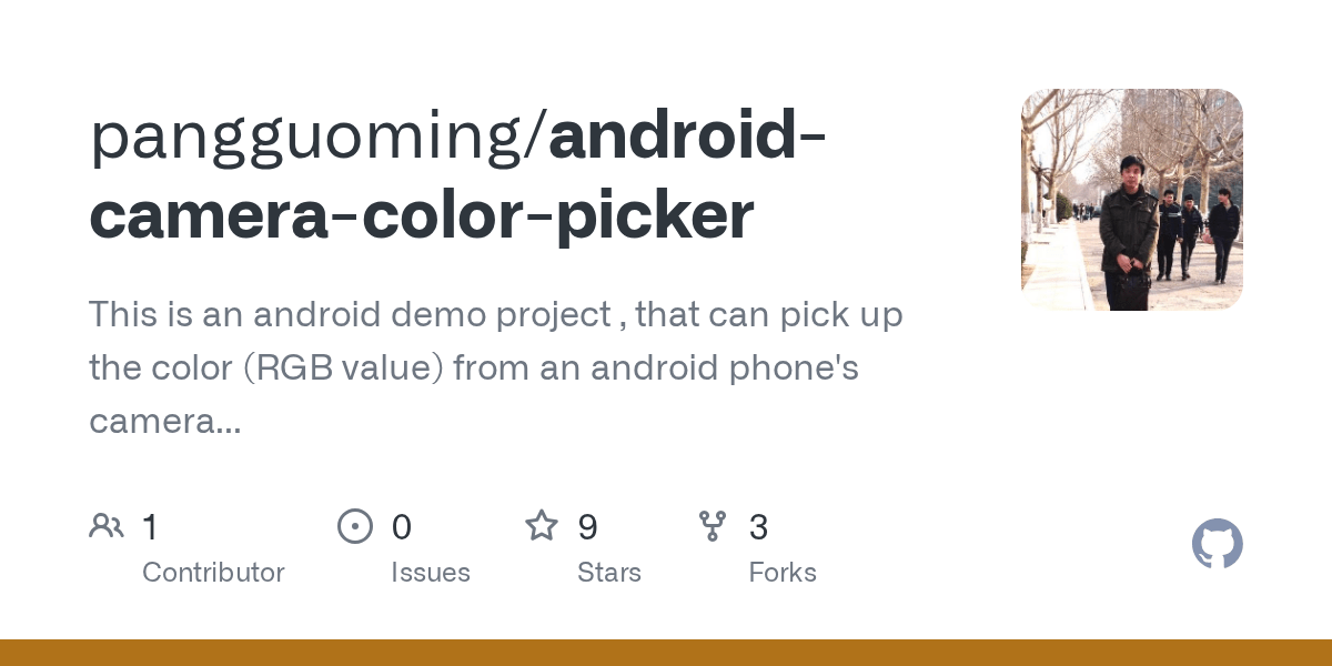 GitHub pangguoming/androidcameracolorpicker This is an android