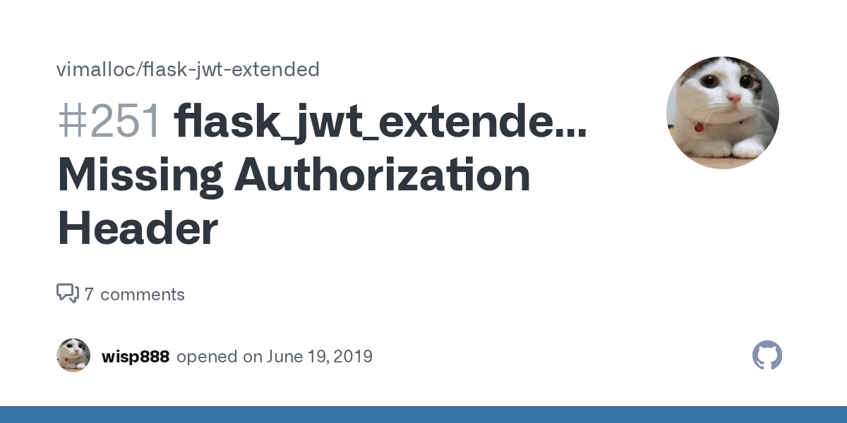 flask_jwt_extended.exceptions.NoAuthorizationError Missing