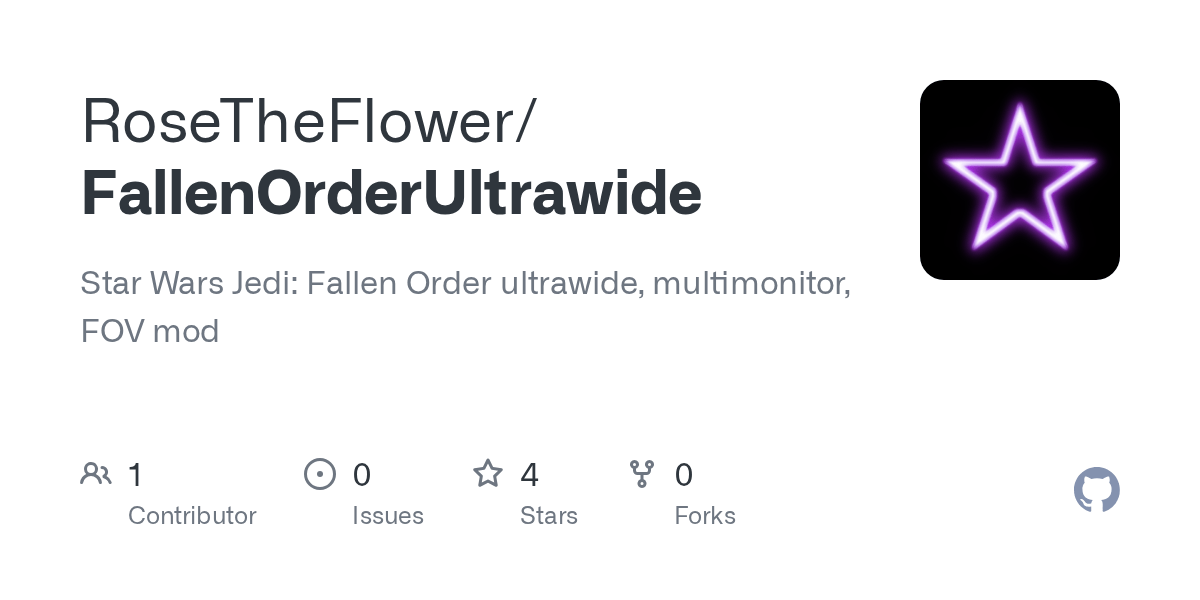 GitHub RoseTheFlower/FallenOrderUltrawide Star Wars Jedi Fallen