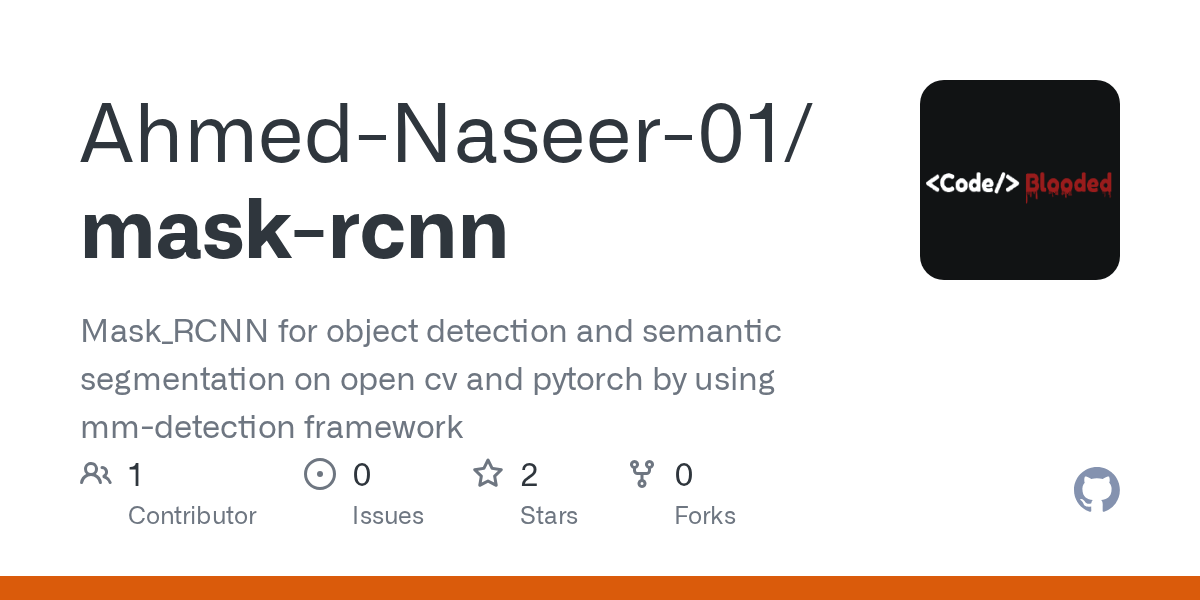 GitHub Codeblooded01/maskrcnn Mask_RCNN for object detection and