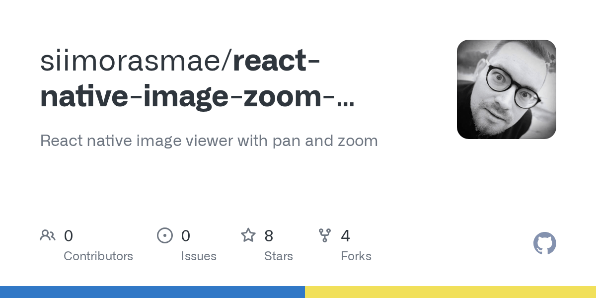 GitHub siimorasmae/reactnativeimagezoomviewer React