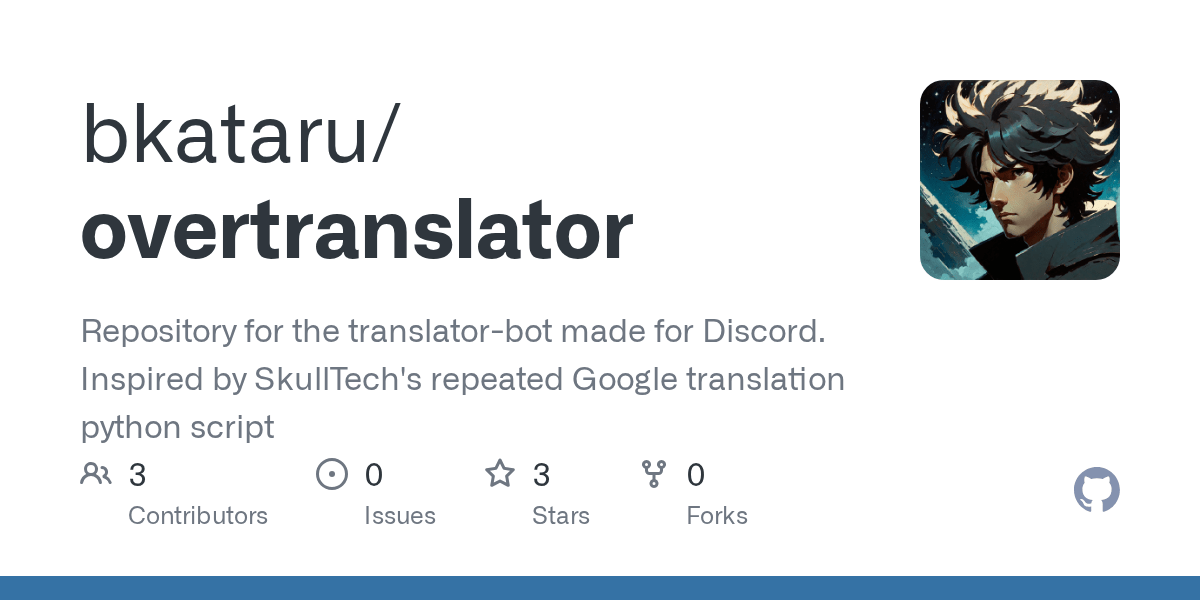 GitHub BKModding/translatorbot Repository for the