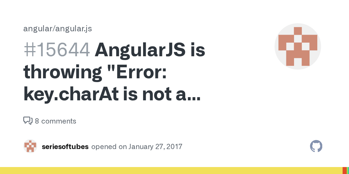 AngularJS is throwing "Error key.charAt is not a function" on Firefox