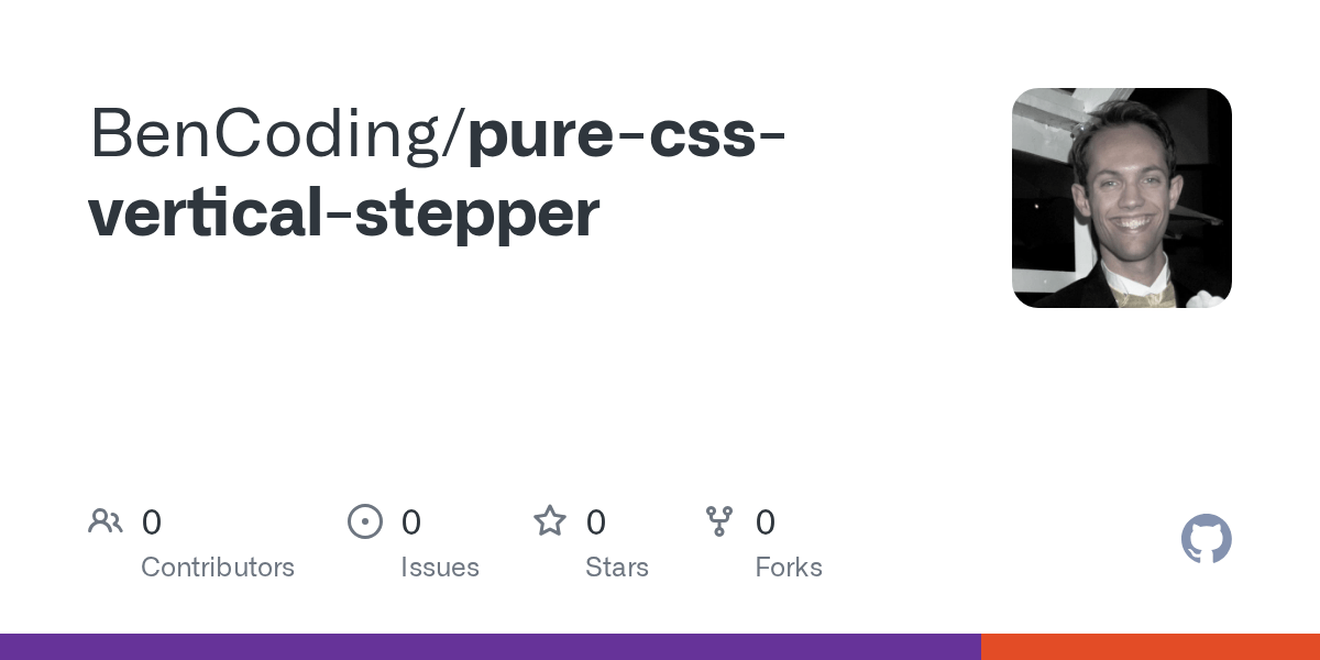 GitHub BenCoding/purecssverticalstepper