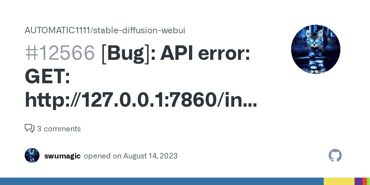 [Bug] API error GET http//127.0.0.17860/info {'error' 'KeyError