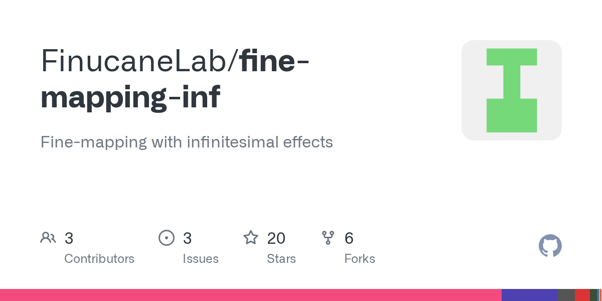 GitHub FinucaneLab/finemappinginf Finemapping with infinitesimal