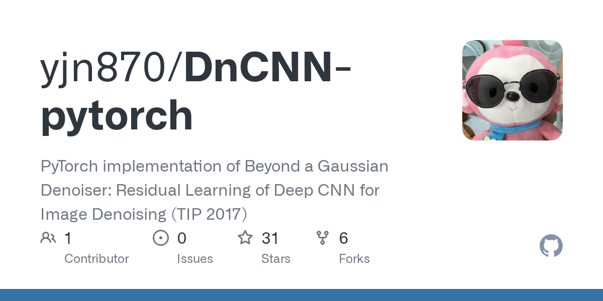 DnCNNpytorch/example.py at master · yjn870/DnCNNpytorch · GitHub