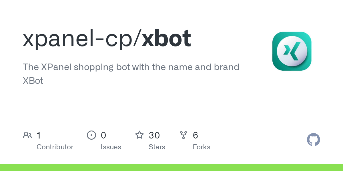GitHub - xpanel-cp/xbot: The XPanel shopping bot with the name and