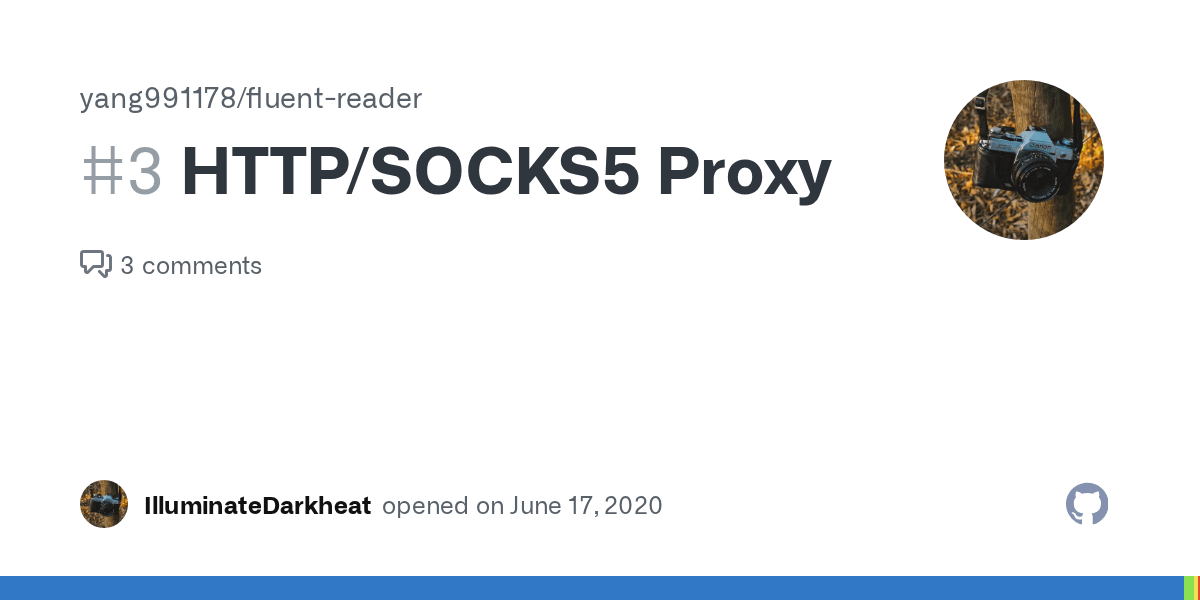 HTTP/SOCKS5 Proxy · Issue 3 · yang991178/fluentreader · GitHub