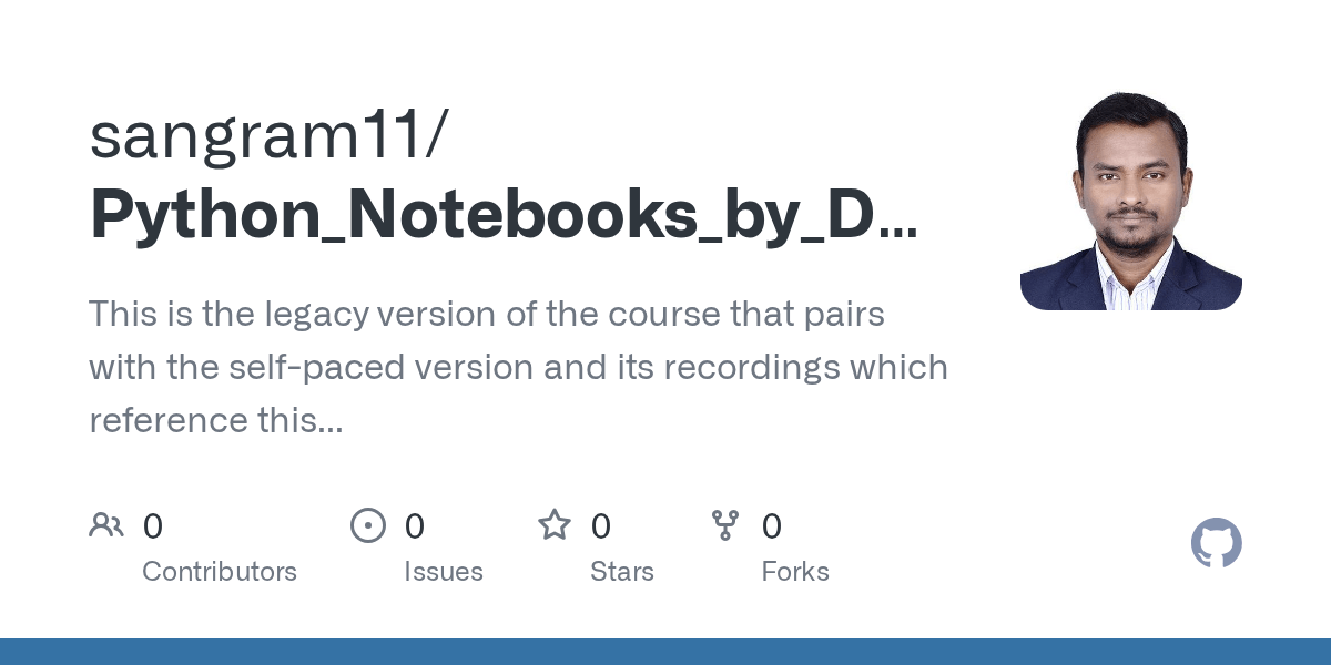 GitHub sangram11/Python_Notebooks_by_Databricks This is the legacy