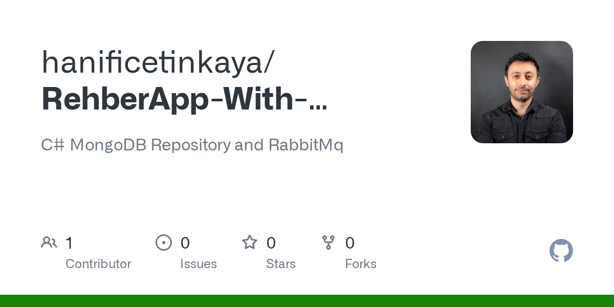 GitHub hanificetinkaya/RehberAppWithMongoDBand