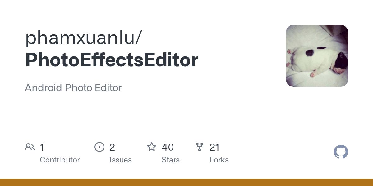 GitHub phamxuanlu/PhotoEffectsEditor Android Photo Editor