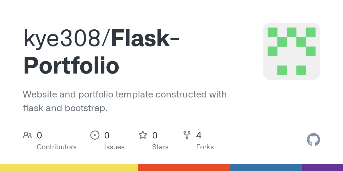GitHub kye308/FlaskPortfolio site and portfolio template