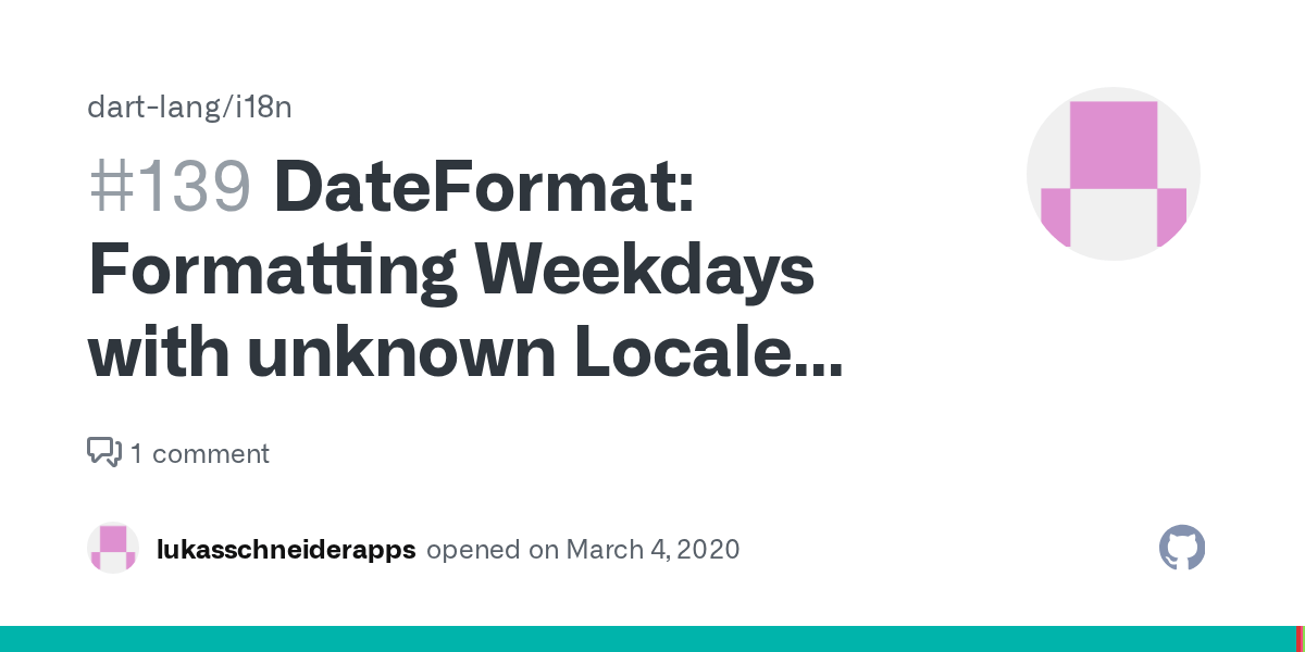 DateFormat Formatting Weekdays with unknown Locale does not fallback
