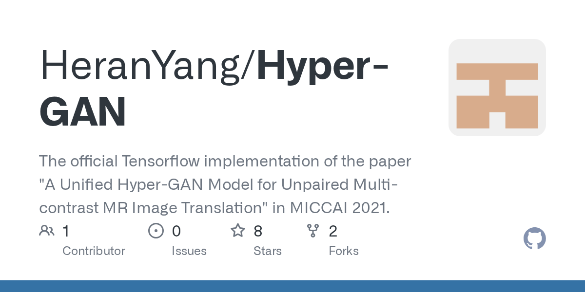 GitHub HeranYang/HyperGAN The official Tensorflow implementation of