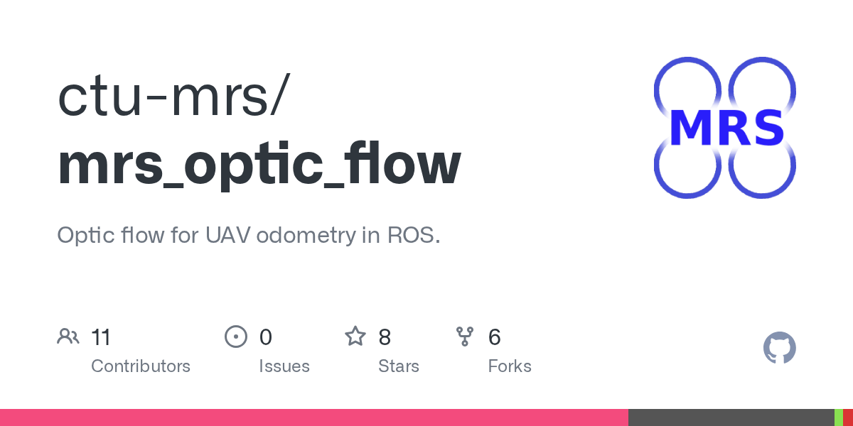 GitHub ctumrs/mrs_optic_flow Optic flow for UAV odometry in ROS.