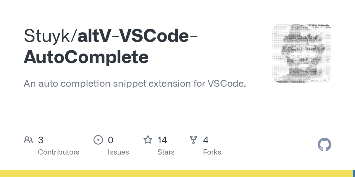 GitHub An auto completion snippet
