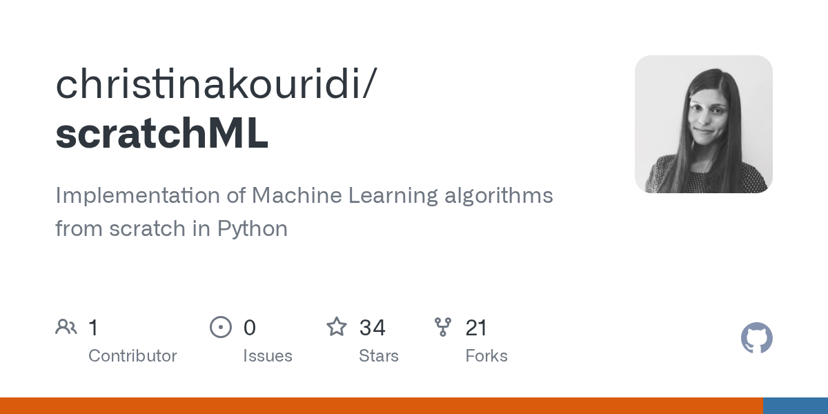 GitHub christinakouridi/scratchML Implementation of Machine Learning