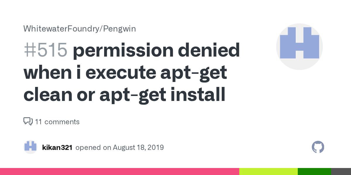 permission denied when i execute aptget clean or aptget install