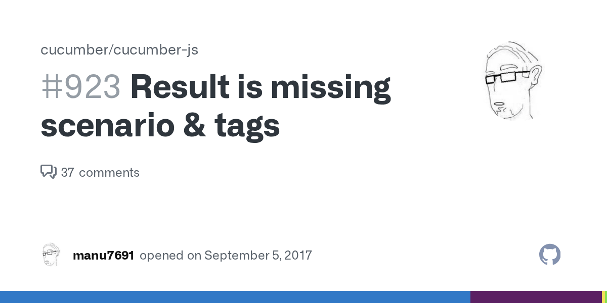 Result is missing scenario & tags · Issue 923 · cucumber/cucumberjs