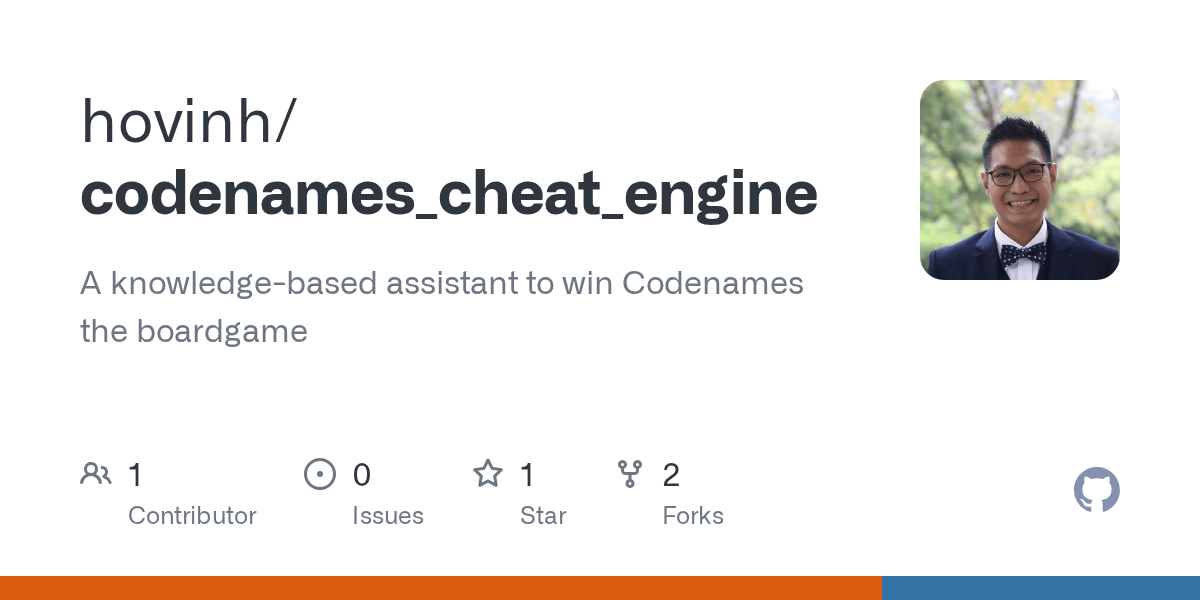 GitHub hovinh/codenames_cheat_engine A knowledgebased assistant to