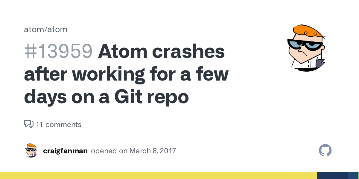 Atom Crashes After Working For A Few Days On A Git Repo Issue 13959 Atom Atom Github