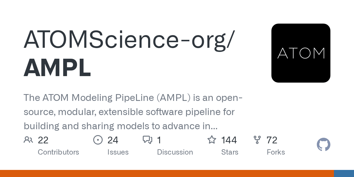GitHub The ATOM Modeling PipeLine (AMPL) is an