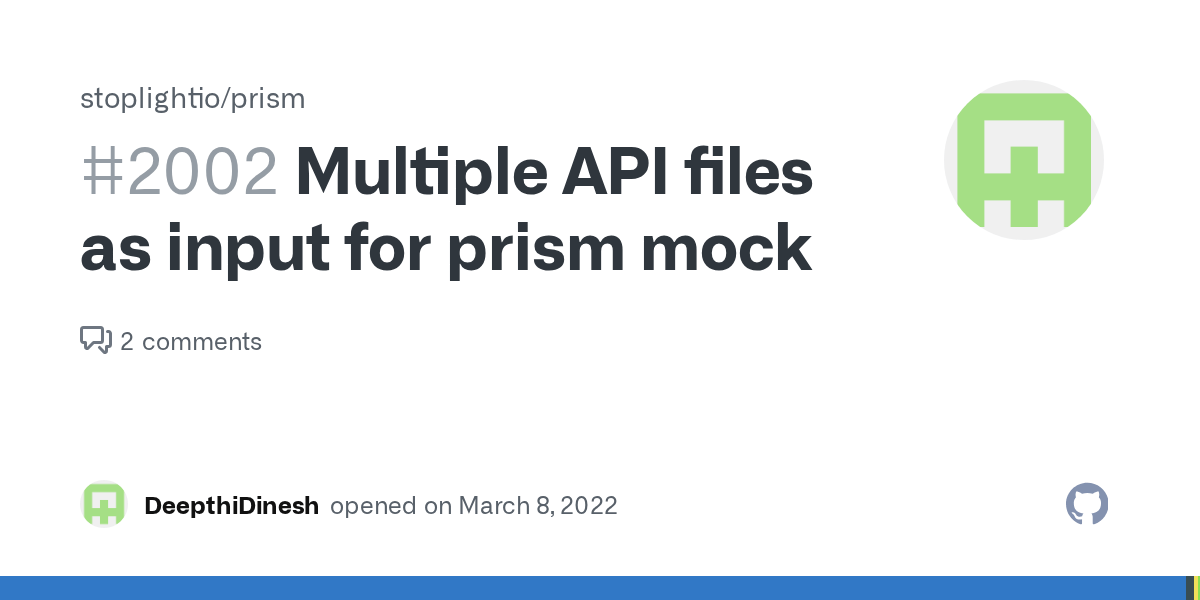 Multiple API files as input for prism mock · Issue 2002 · stoplightio/prism · GitHub
