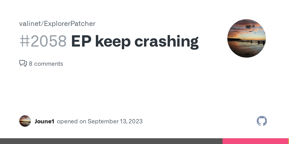 EP keep crashing · Issue 2058 · · GitHub
