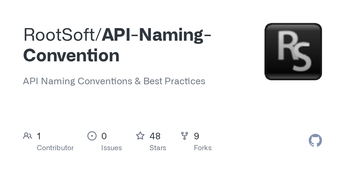 GitHub RootSoft/APINamingConvention API Naming Conventions & Best
