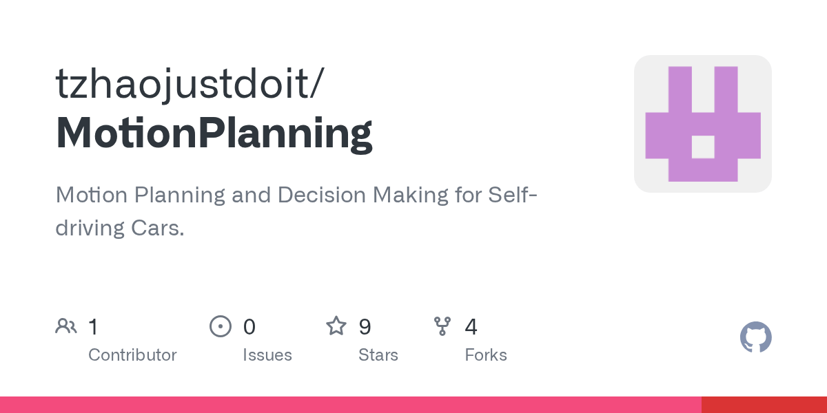 GitHub tzhaojustdoit/MotionPlanning Motion Planning and Decision