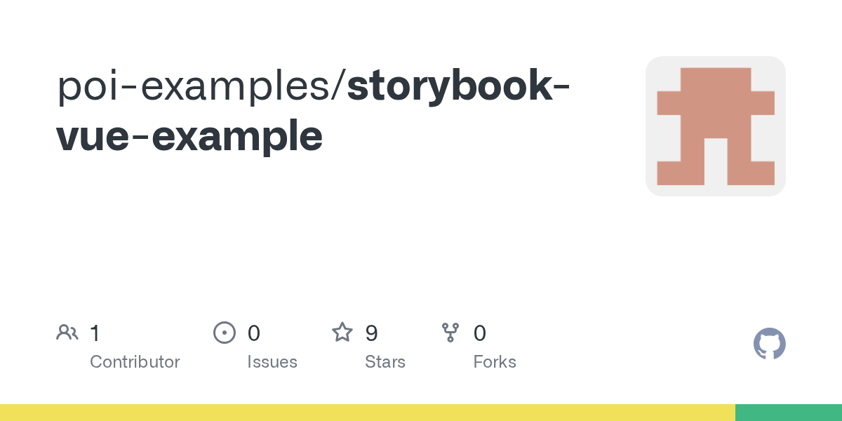 GitHub poiexamples/storybookvueexample