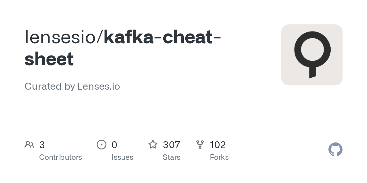 GitHub lensesio/kafkacheatsheet Curated by Lenses.io