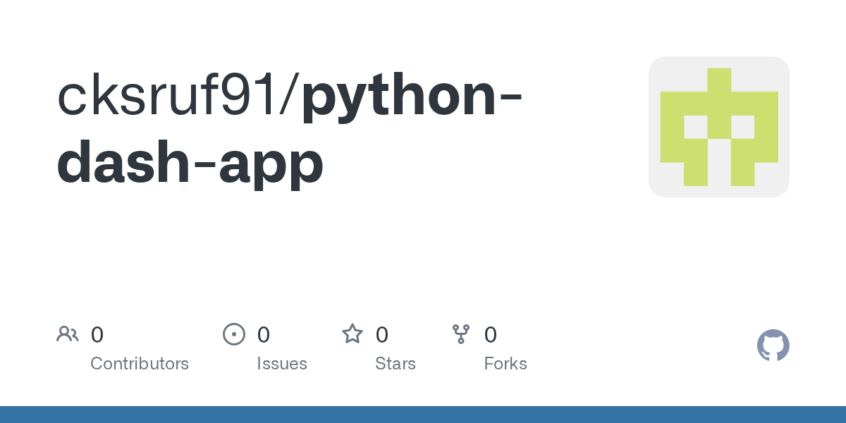 GitHub cksruf91/pythondashapp