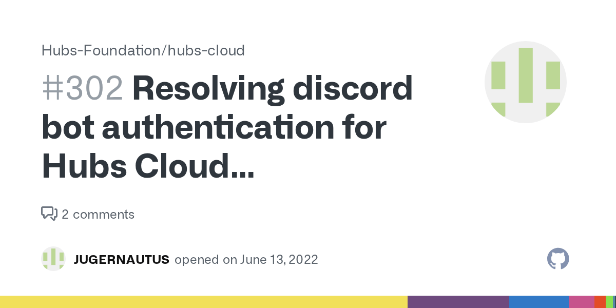 Resolving discord bot authentication for Hubs Cloud implementation on