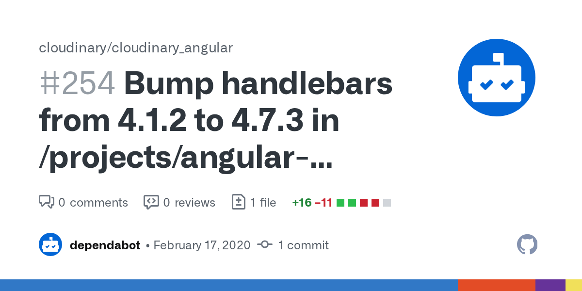 Bump handlebars from 4.1.2 to 4.7.3 in /projects/angularcld/samples