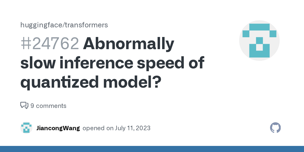 Abnormally slow inference speed of quantized model? · Issue 24762