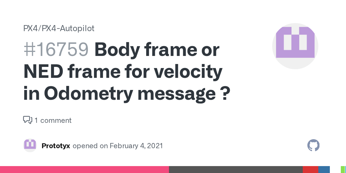 Body frame or NED frame for velocity in Odometry message ? · Issue