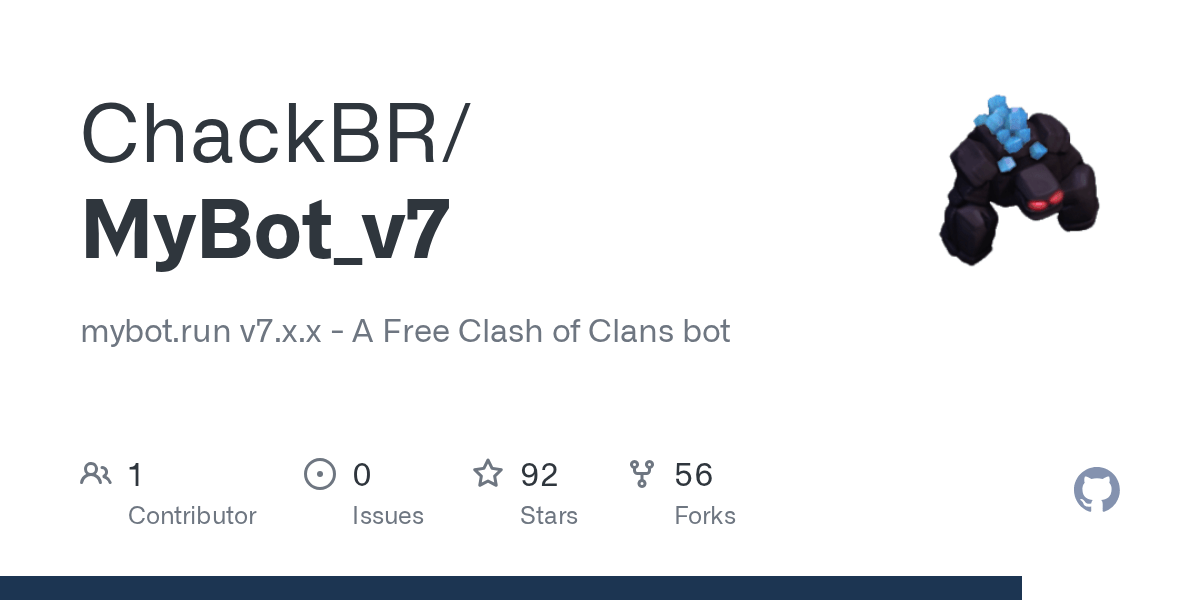 GitHub ChackBR/MyBot_v7 mybot.run v7.x.x A Free Clash of Clans bot