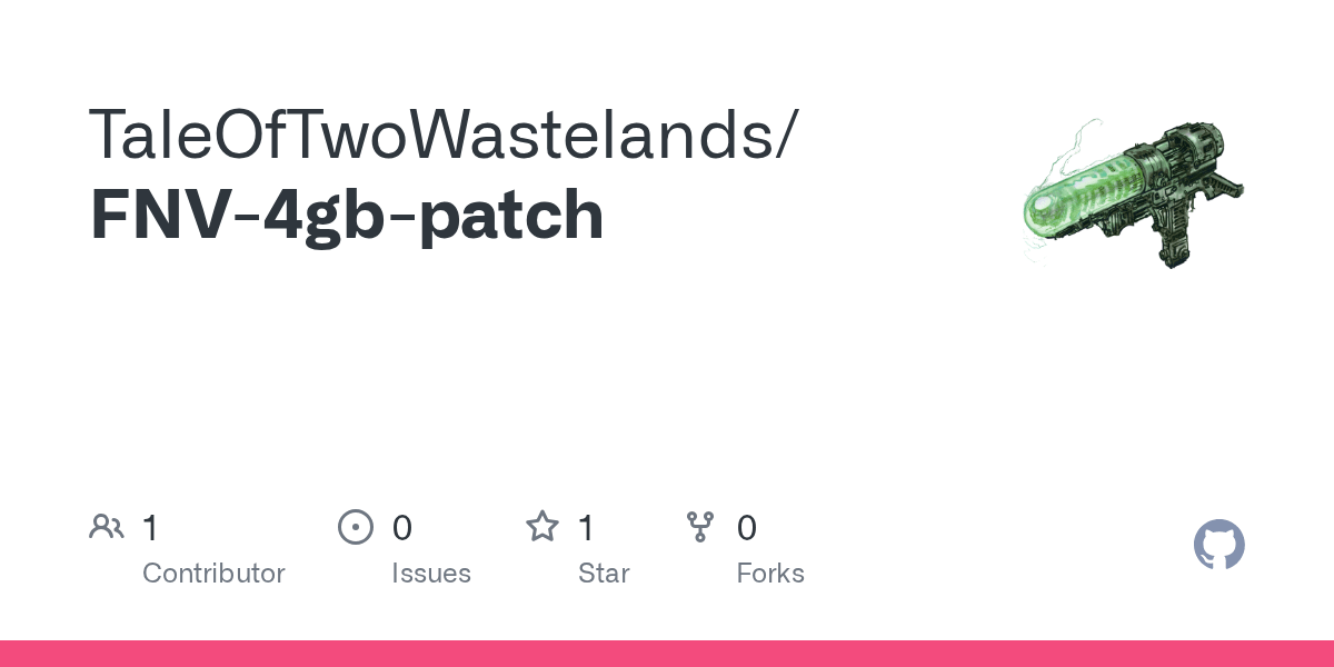 GitHub TaleOfTwoWastelands/FNV4gbpatch