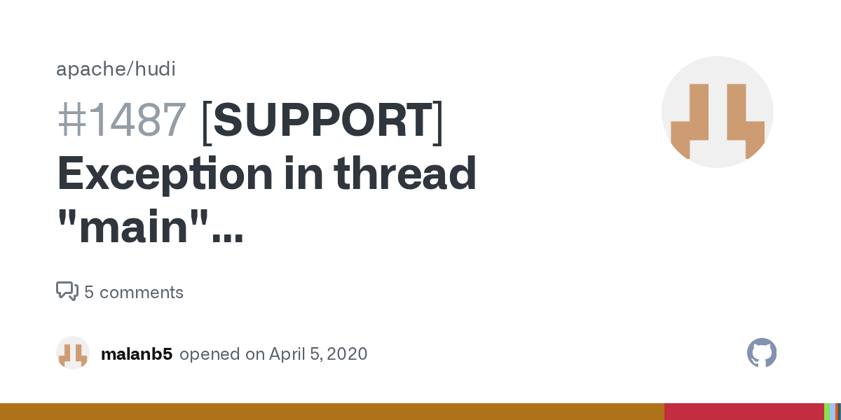 [SUPPORT] Exception in thread "main" java.io.IOException No FileSystem for scheme hdfs · Issue