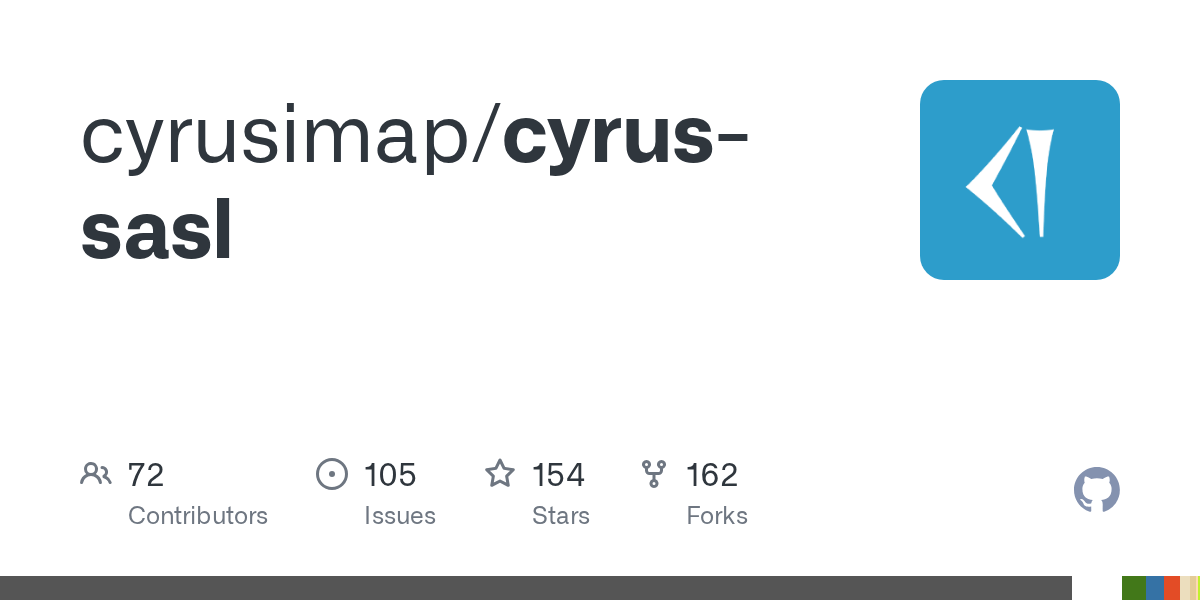 GitHub cyrusimap/cyrussasl