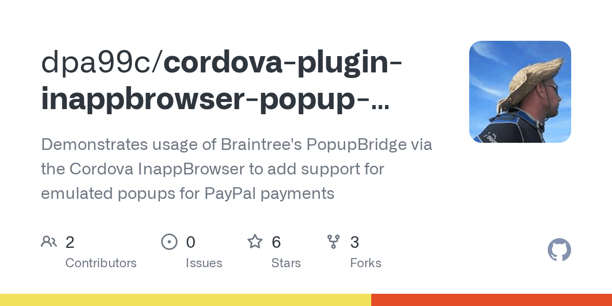GitHub dpa99c/cordovaplugininappbrowserpopupbridgetest