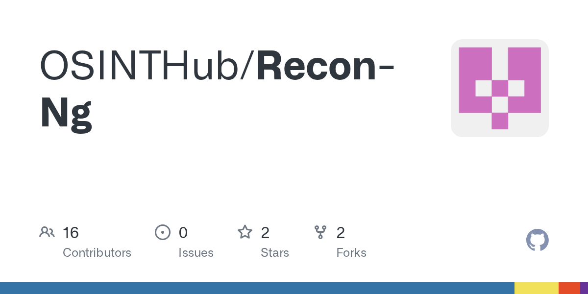 GitHub OSINTHub/ReconNg