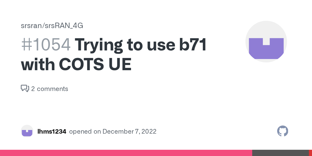 Trying to use b71 with COTS UE · Issue 1054 · srsran/srsRAN_4G · GitHub