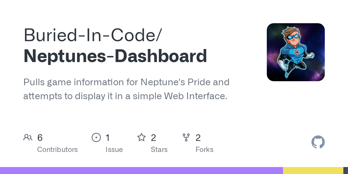 GitHub BuriedInCode/NeptunesDashboard Pulls game information for