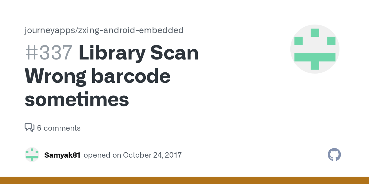 Library Scan Wrong barcode sometimes · Issue 337 · journeyapps/zxing