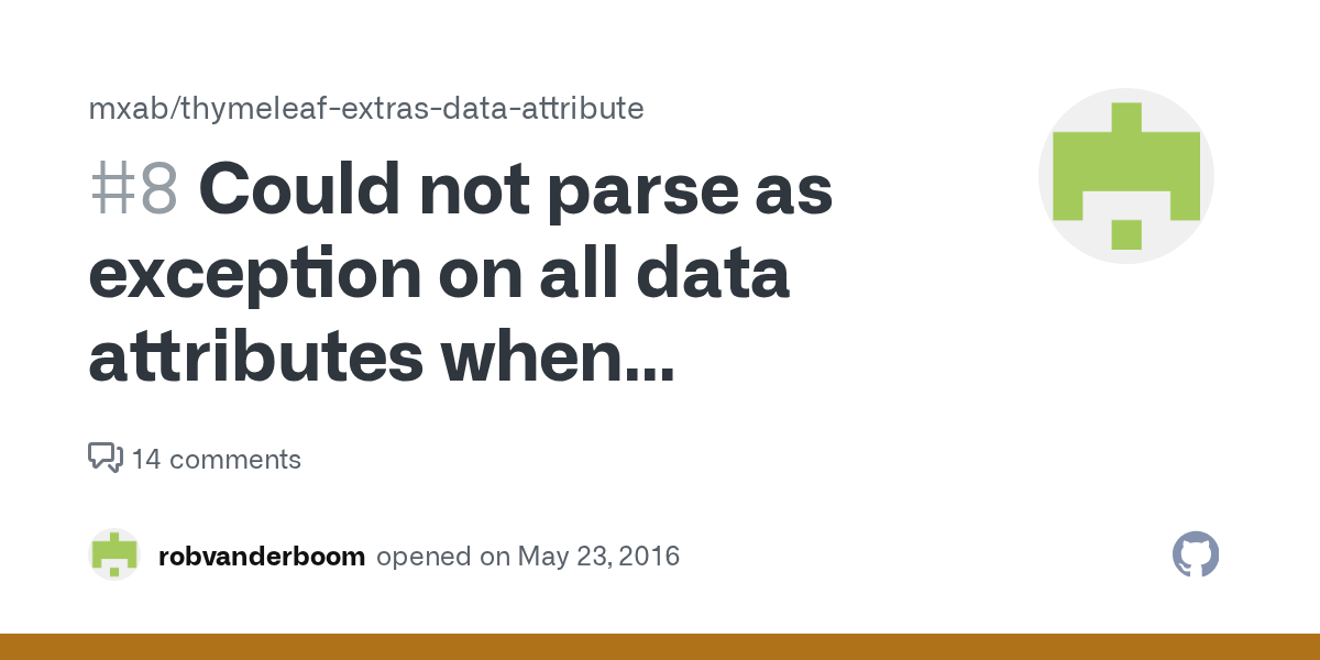 Could not parse as exception on all data attributes when updating