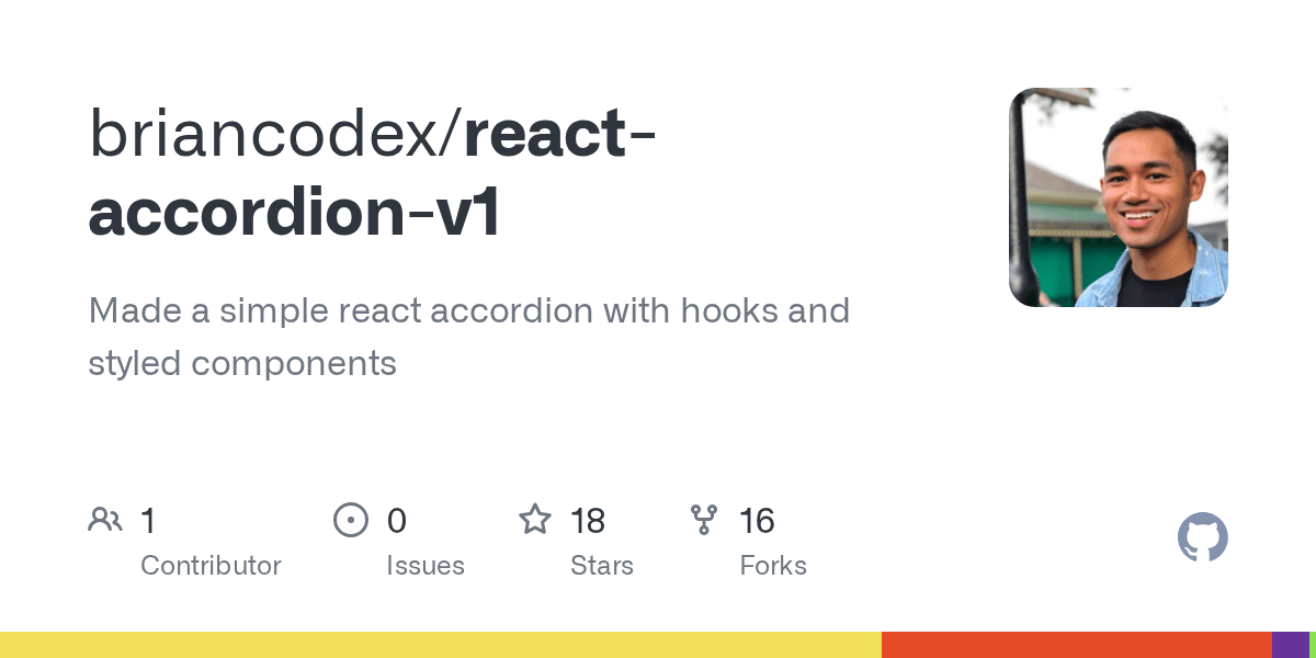 GitHub briancodex/reactaccordionv1 Made a simple react accordion with hooks and styled