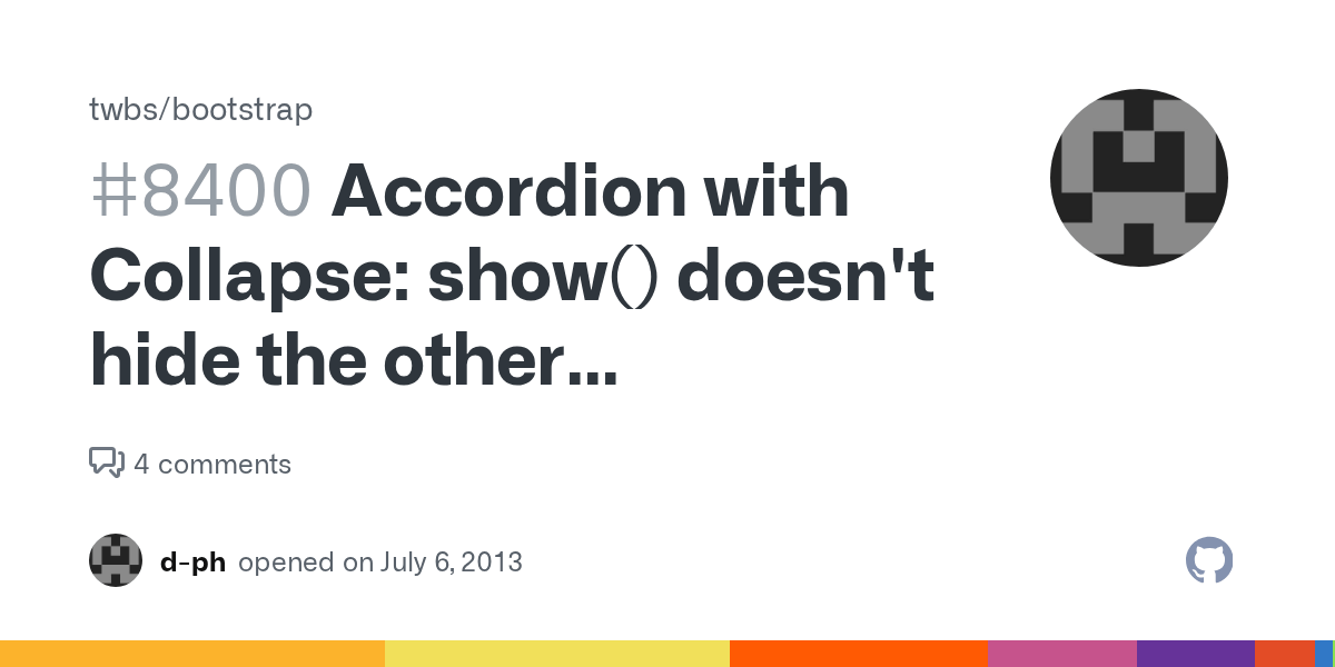 Accordion with Collapse show() doesn't hide the other accordions